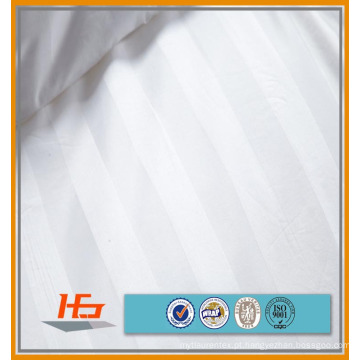 100 algodão 1 cm Stripe BedSheet WHIte tecidos para atacado